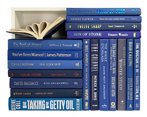 Assorted blue books